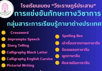 การแข่งขันทักษะวิชาการ กลุ่มสาระการเรียนรู้ภาษาต่างประเทศ